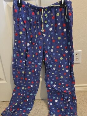 Womens Polka Dot Pajama Pants - Purple